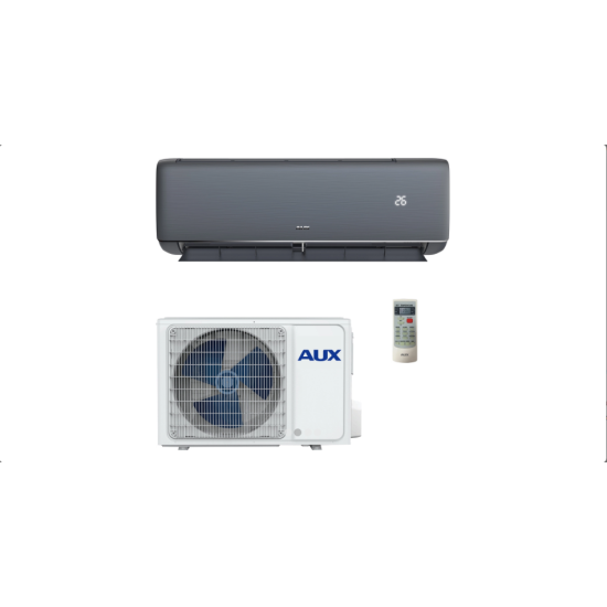 AUX Q-Series ASW-H24F7A4/QCR3DI-B9 Κλιματιστικό Inverter 24000 BTU A++/A+ με Ιονιστή και WiFi Grey
